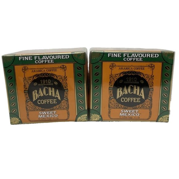 Bacha Sweet Mexico Coffee Box 12 Individually Wrapped Filter Bags 144g 2 Pack - Picture 1 of 7